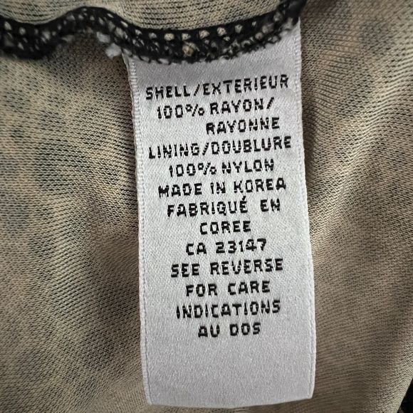 Talbots Dress Womens Small Petite Brown Cowl Neck Sheath Midi‎ Lined Vintage - Picture 8 of 9